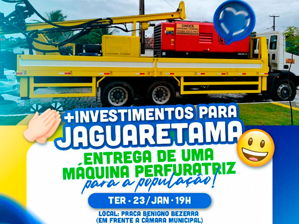 + Investimentos para Jaguaretama!