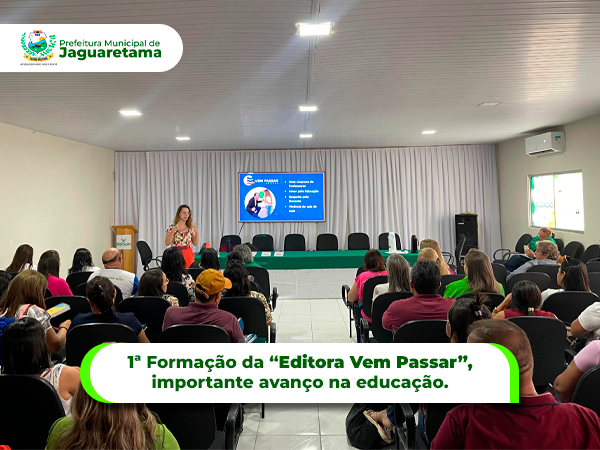 1ª Formação da "Editora Vem Passar",
importante avanço na educação de Jaguaretama.